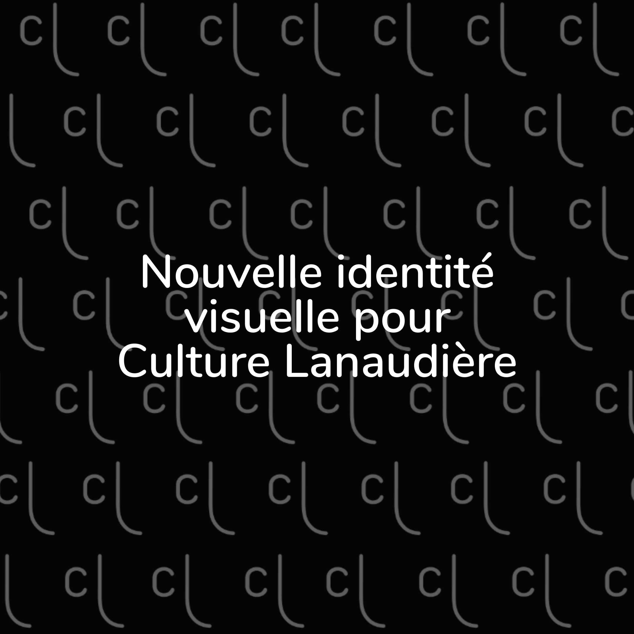Pour tout savoir sur le nouveau logo de Culture Lanaudière